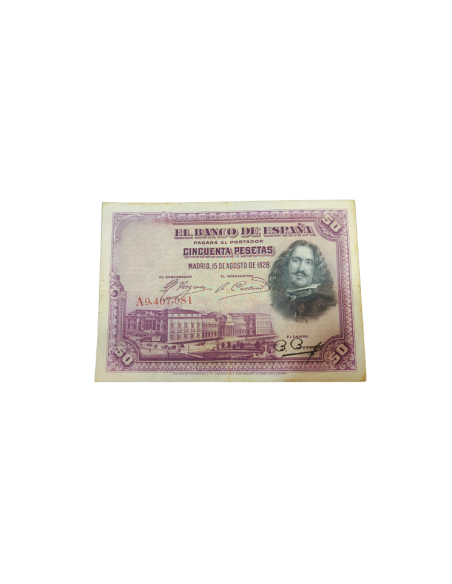 Billete de 50 pesetas 1928