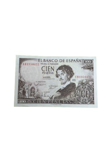 Billete de 100 pesetas 1965