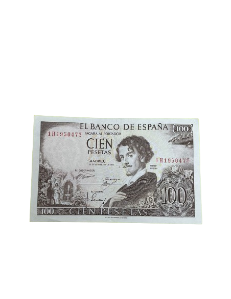 Billete de 100 pesetas 1965