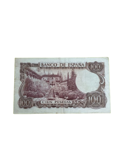 Billete de 100 pesetas 1970