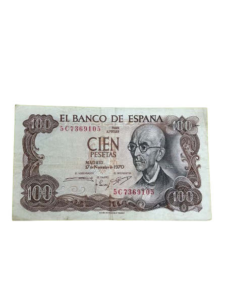Billete de 100 pesetas 1970