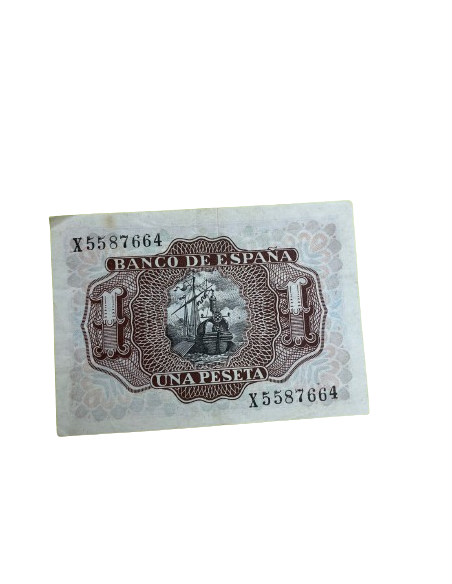 Billete de 1 peseta 1953