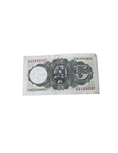 Billete de 5 pesetas 1951