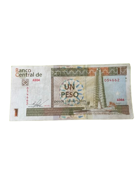 Billete de 1 PESO convertible 2011 Cuba