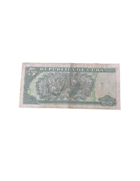 Billete de 5 PESOS cubanos