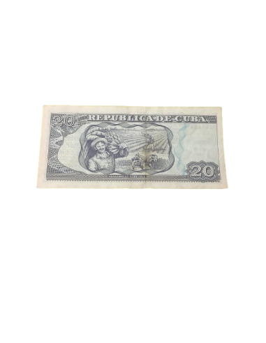 Billete de 20 PESOS cubanos