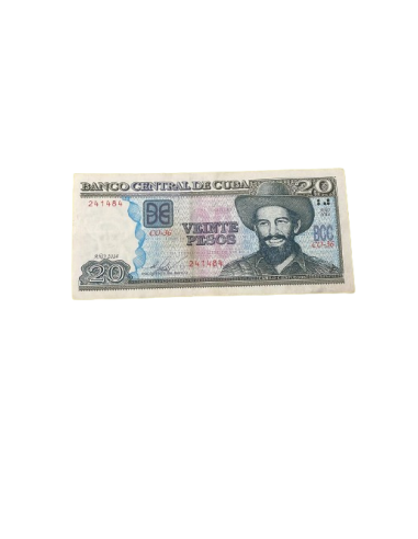 Billete de 20 PESOS cubanos