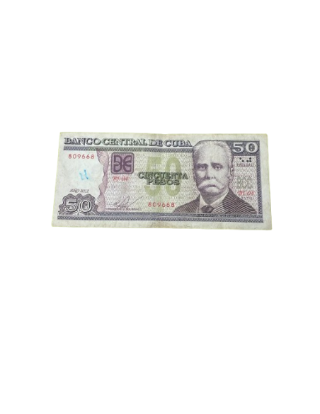 Billete de 50 PESOS cubanos