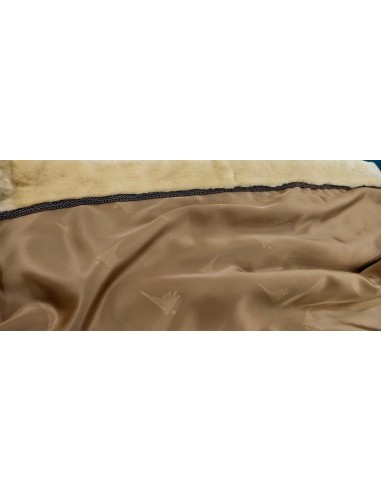 Abrigo de piel de visón rasada