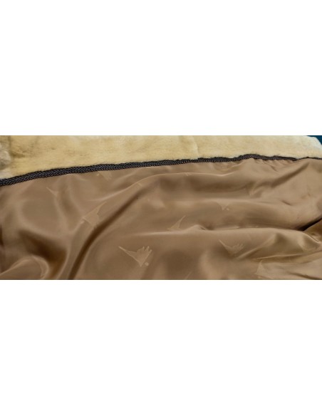 Abrigo de piel de visón rasada