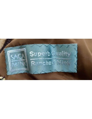 Abrigo de piel de visón rasada