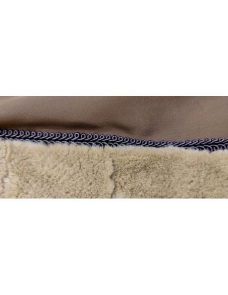 Abrigo de piel de visón rasada