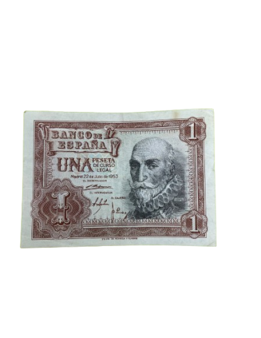 Billete de 1 peseta 1953
