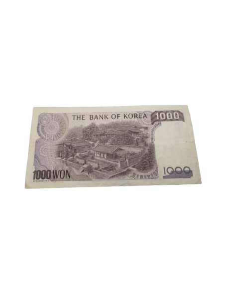 Billete de 1000 WON Corea del Sur