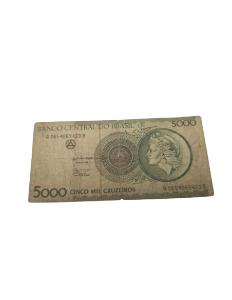 Billete de 5000 cruzeiros Brasil