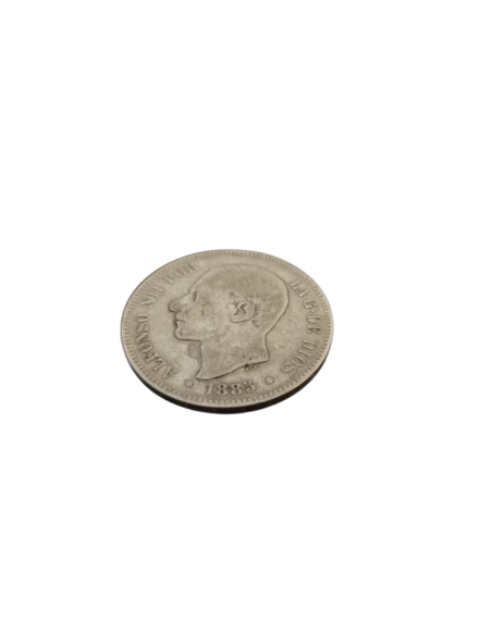 Moneda de 5 PESETAS de 1885