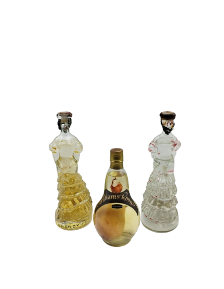 Trío de botellas de Brandy - Nogueras Comas