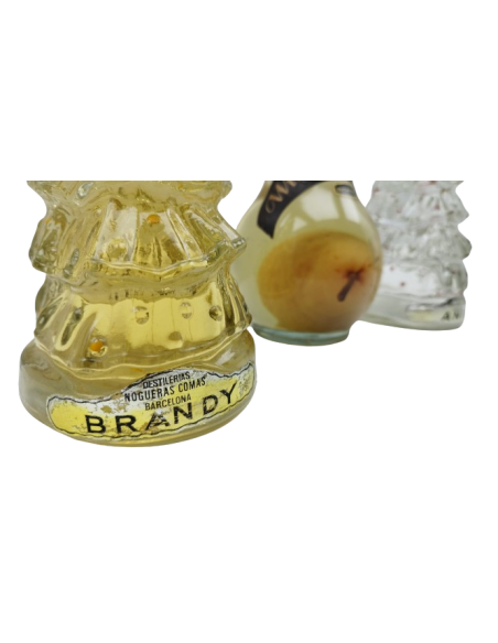 Trío de botellas de Brandy - Nogueras Comas