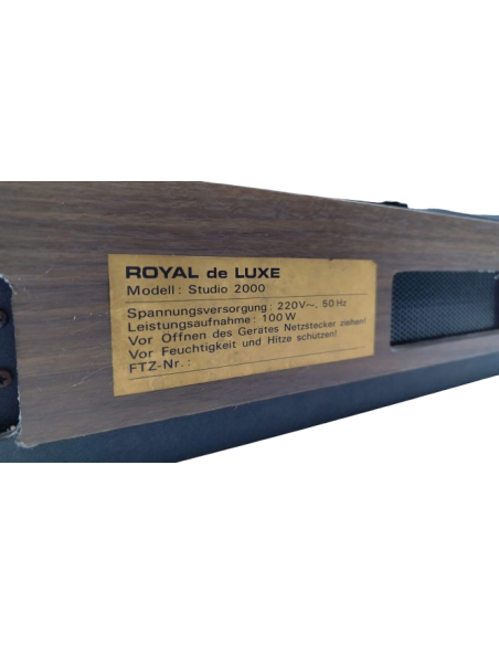 Tocadiscos Royal De Luxe Studio 2000 (Reparar)