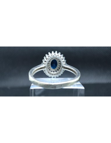 Anillo plata con piedras de color