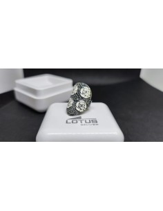 Conjunto de anillo y pulsera plata Lotus