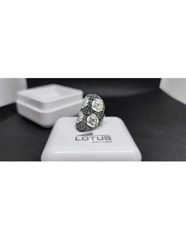 Conjunto de anillo y pulsera plata Lotus