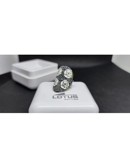 Conjunto de anillo y pulsera plata Lotus
