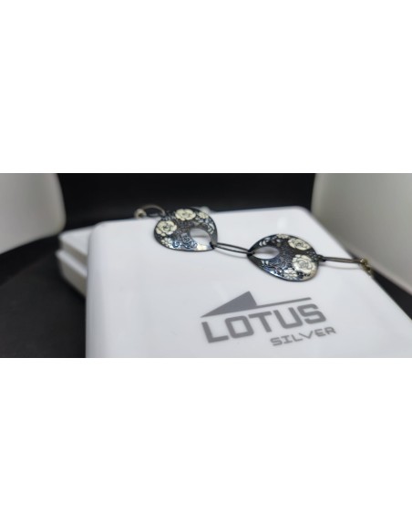 Conjunto de anillo y pulsera plata Lotus