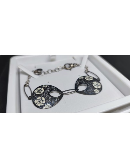 Conjunto de anillo y pulsera plata Lotus