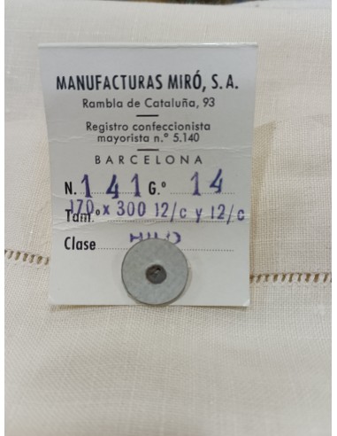 Manteleria de Hilo 12 servicios