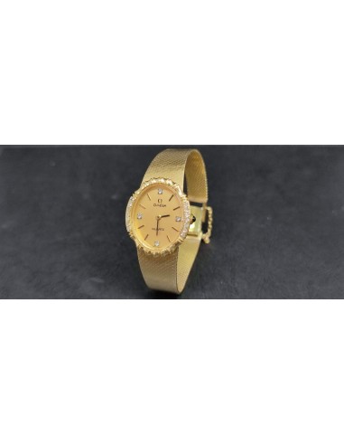 Reloj omega con diamantes de oro 18K cierre de...