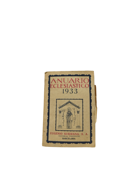 Anuario eclesiástico 1933- EUGENIO SUBIRANA