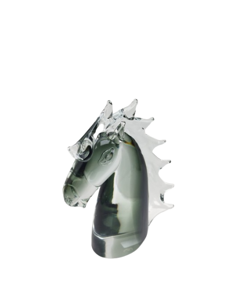 Cabeza de caballo de cristal de Murano