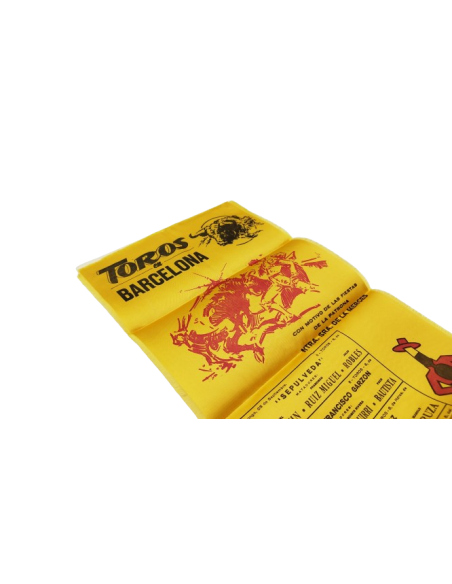 Cartel de seda Toros En Barcelona
